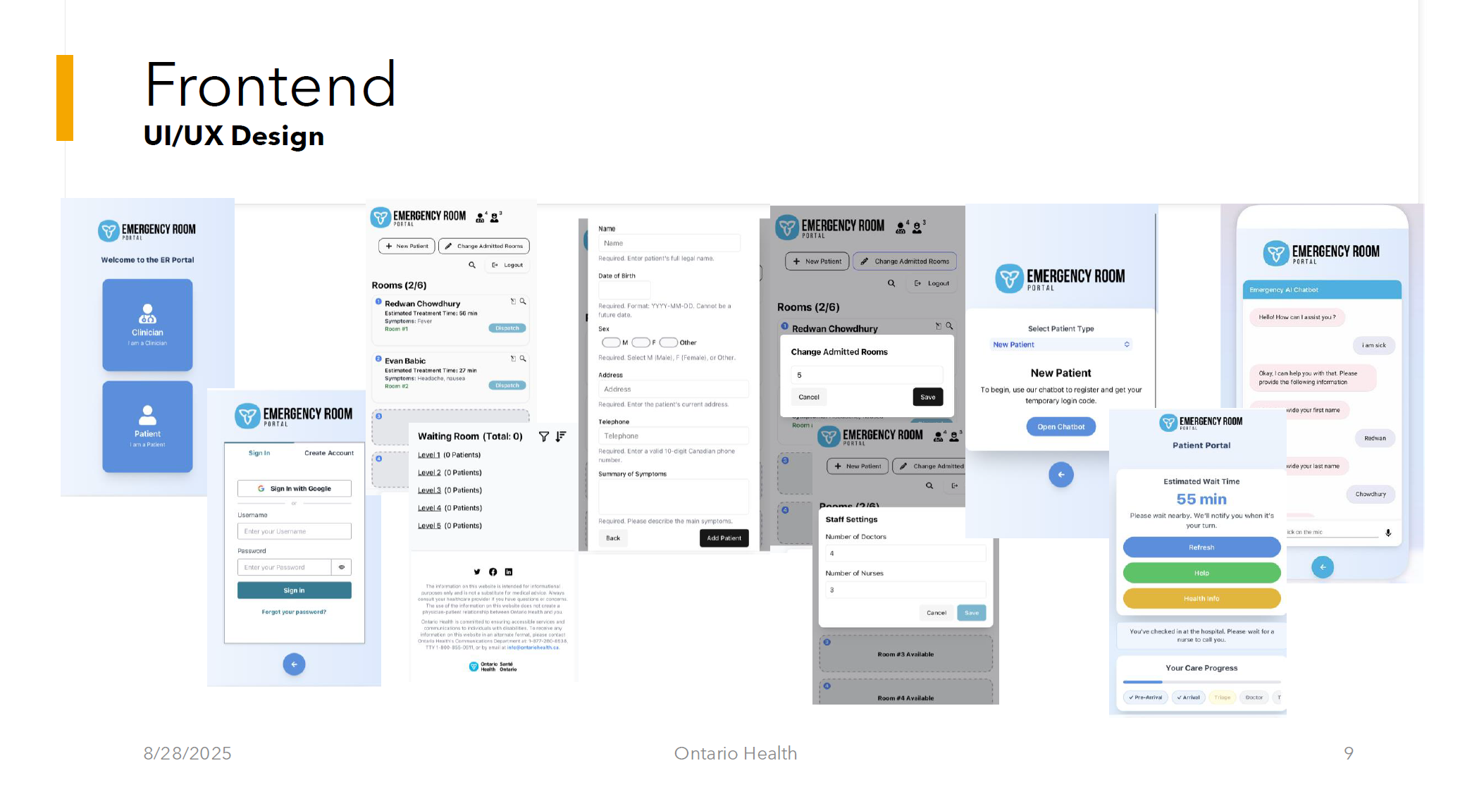 EmergencyAI (ER Portal) dashboard screenshot